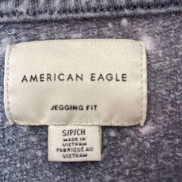 EUC size small blue gray American Eagle moon sweatshirt - Picture 3 of 4